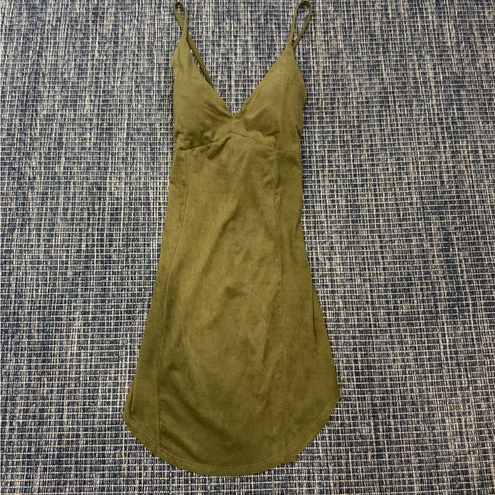 Windsor Olive Green Slip Dress